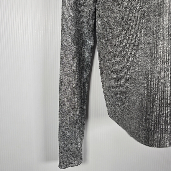 Zara TRF One Shoulder Knit Pullover With Metallic Effect Size Small - Picture 5 of 11